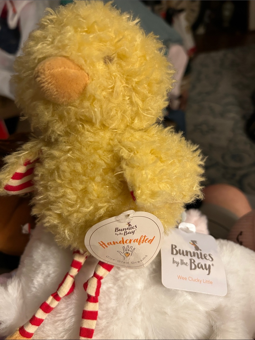 Bunnies by the Bay Yellow Handcrafted Wee Clucky Baby Chick NWT